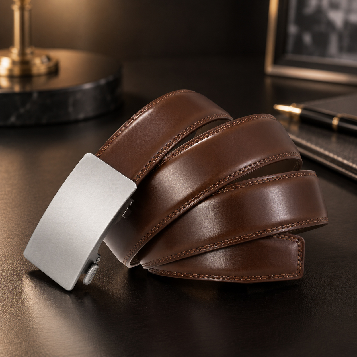 Plyesxale Sabuk Pria Kulit Asl - Men Formal Wear Red ulasan dan harga