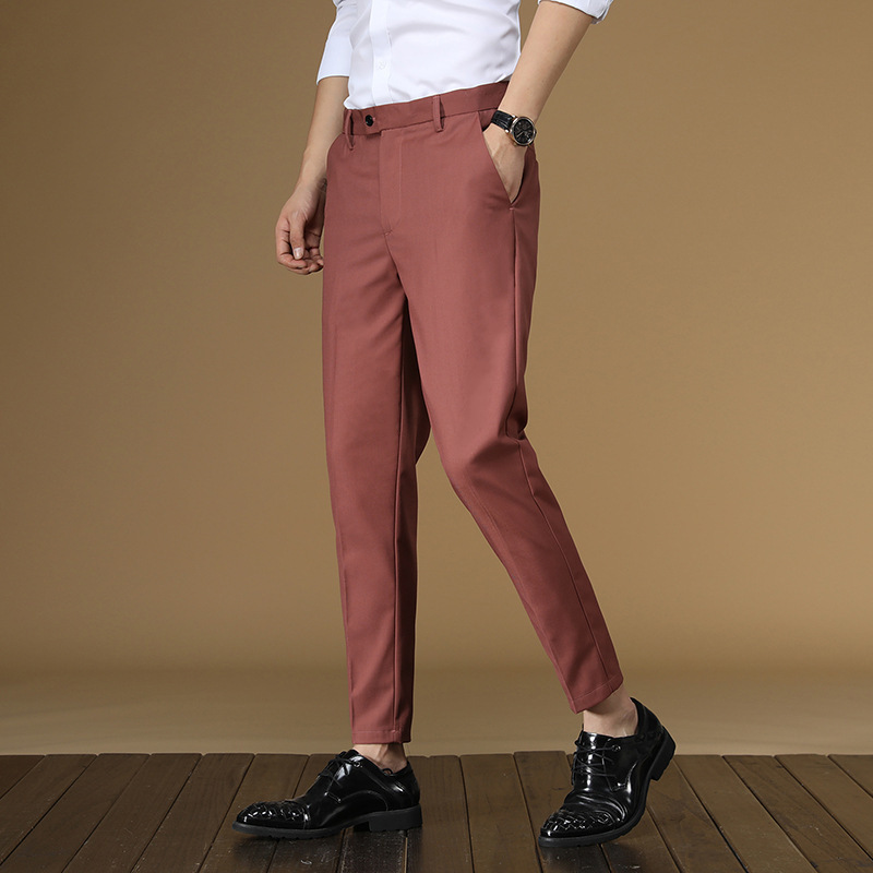 Celana Setelan Musim Panas Pri - Men Formal Wear Red ulasan dan harga