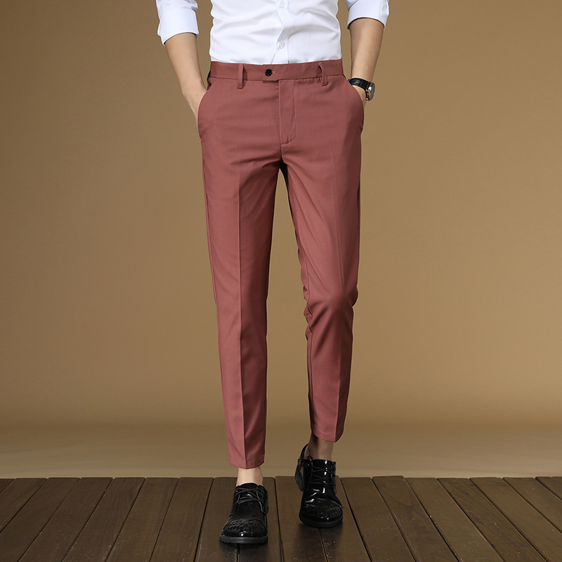 Celana Setelan Musim Panas Pri - Men Formal Wear Red ulasan dan harga