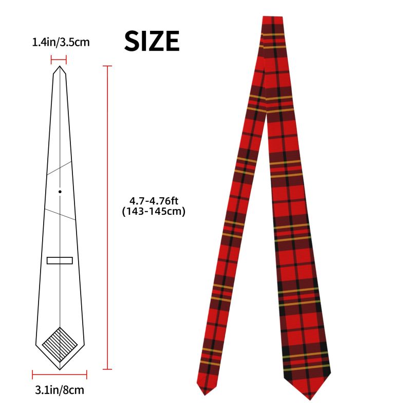 Dasi Pria Motif Tartan Skotlan - Men Formal Wear Red ulasan dan harga