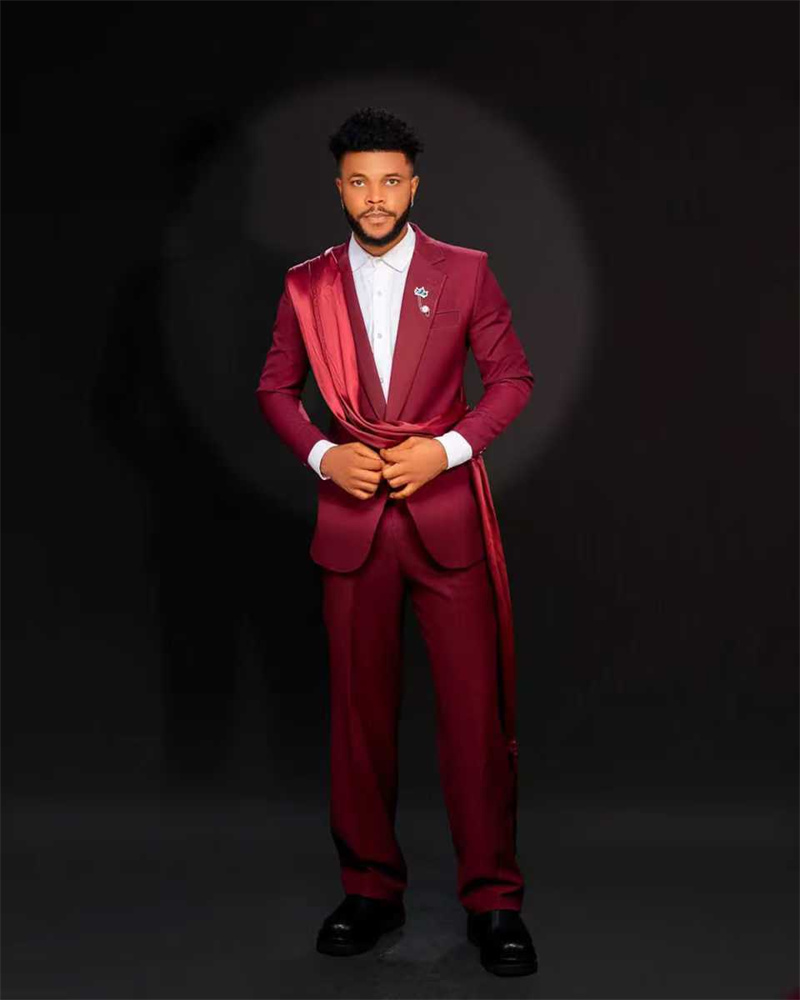 Set Setelan Pria Merah 2 Poton - Men Formal Wear Red ulasan dan harga