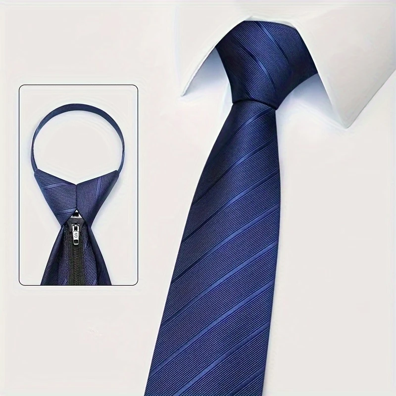 6 Buah Dasi Zip Tie Pria Lebar - Men Formal Wear Red ulasan dan harga
