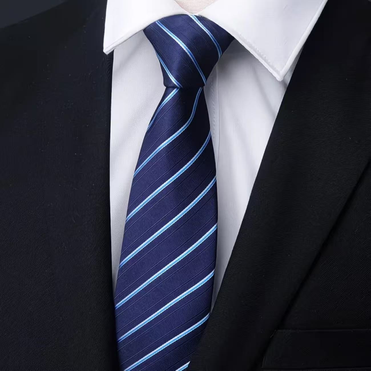 6 Buah Dasi Zip Tie Pria Lebar - Men Formal Wear Red ulasan dan harga