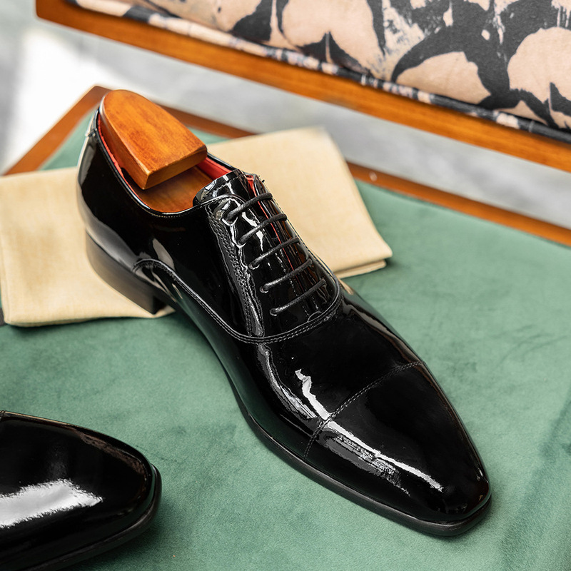 Sepatu Kulit Pria Formal Gaya  - Men Formal Wear Red ulasan dan harga
