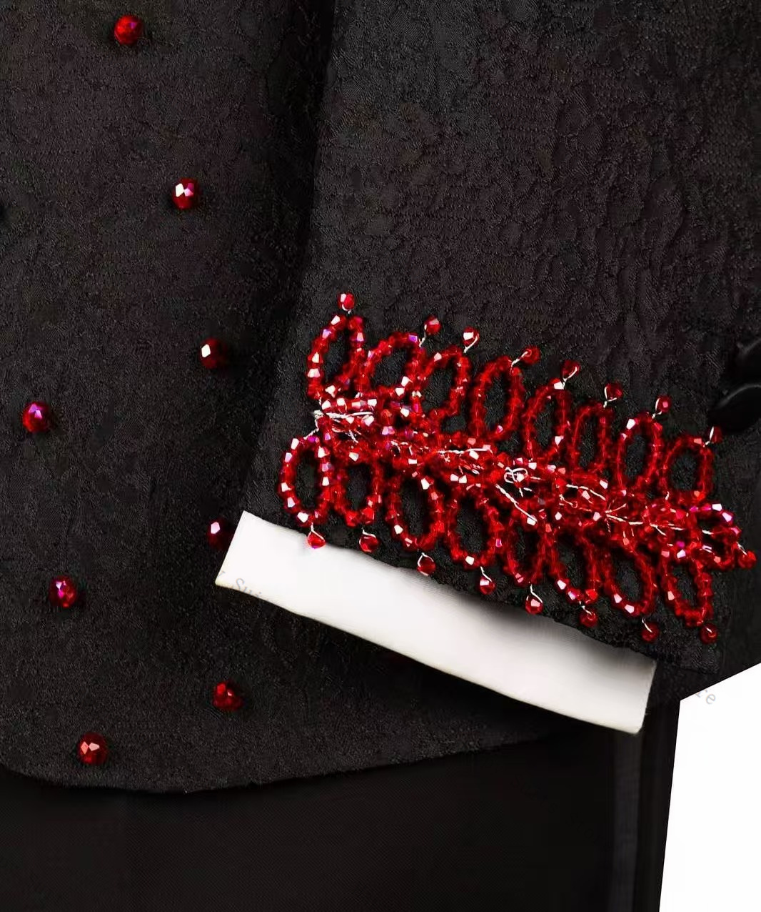 Setelan Jas Pria Kristal Merah - Men Formal Wear Red ulasan dan harga